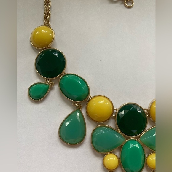 Banana Republic Green & Yellow Statement Necklace - Picture 5 of 6